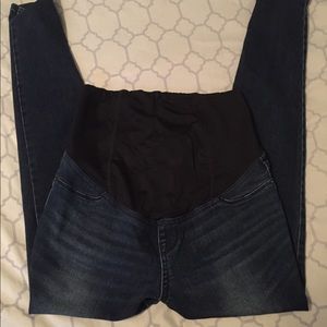 Maternity Jeggings Sz 4 with belly band top